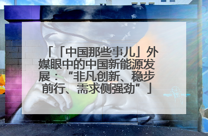 「中国那些事儿」外媒眼中的中国新能源发展：“非凡创新、稳步前行、需求侧强劲”