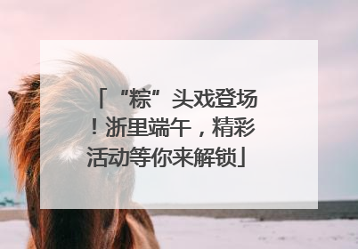 “粽”头戏登场！浙里端午，精彩活动等你来解锁