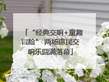 “经典交响+童趣冒险” 两场惠民交响乐圆满落幕
