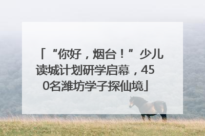 “你好，烟台！”少儿读城计划研学启幕，450名潍坊学子探仙境