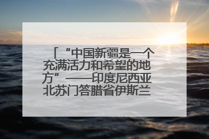 “中国新疆是一个充满活力和希望的地方”——印度尼西亚北苏门答腊省伊斯兰教代表团参访新疆