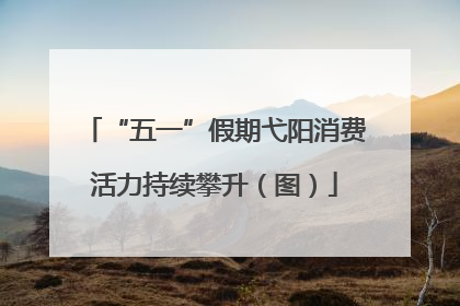“五一”假期弋阳消费活力持续攀升（图）