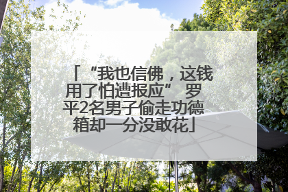 “我也信佛，这钱用了怕遭报应” 罗平2名男子偷走功德箱却一分没敢花