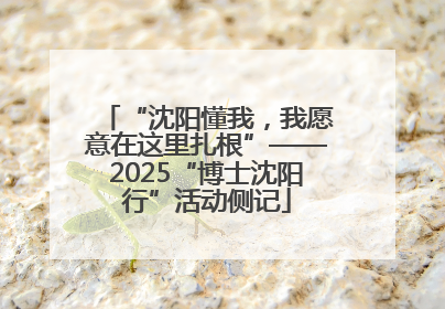 “沈阳懂我，我愿意在这里扎根”——2025“博士沈阳行”活动侧记