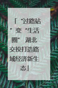 “过路站”变“生活圈” 湖北交投打造路域经济新生态