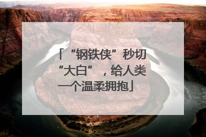 “钢铁侠”秒切“大白”，给人类一个温柔拥抱