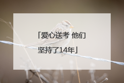 爱心送考 他们坚持了14年