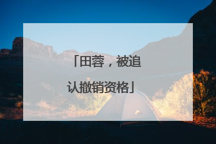 田蓉，被追认撤销资格