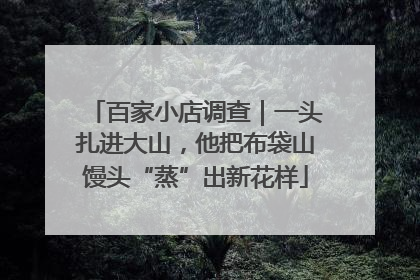 百家小店调查｜一头扎进大山，他把布袋山馒头“蒸”出新花样