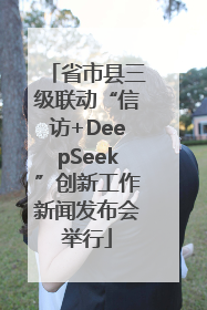 省市县三级联动“信访+DeepSeek”创新工作新闻发布会举行