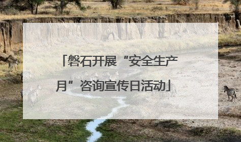 磐石开展“安全生产月”咨询宣传日活动