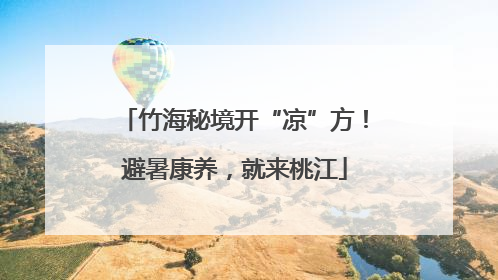 竹海秘境开“凉”方！避暑康养，就来桃江