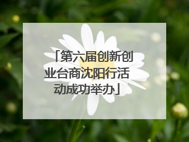第六届创新创业台商沈阳行活动成功举办