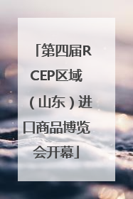 第四届RCEP区域（山东）进口商品博览会开幕