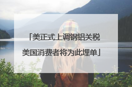 美正式上调钢铝关税 美国消费者将为此埋单