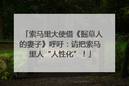 索马里大使借《掘墓人的妻子》呼吁：请把索马里人“人性化”！
