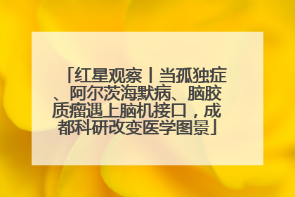 红星观察丨当孤独症、阿尔茨海默病、脑胶质瘤遇上脑机接口，成都科研改变医学图景