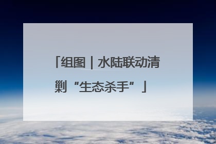 组图｜水陆联动清剿“生态杀手”