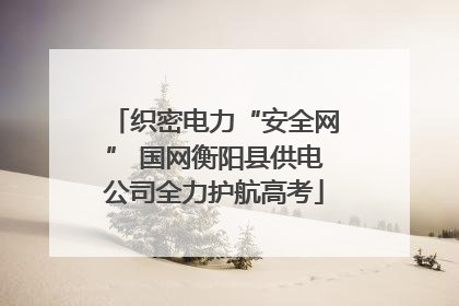 织密电力“安全网” 国网衡阳县供电公司全力护航高考
