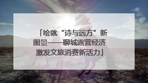 绘就“诗与远方”新图景——聊城露营经济激发文旅消费新活力