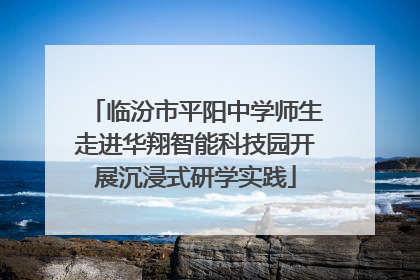 临汾市平阳中学师生走进华翔智能科技园开展沉浸式研学实践