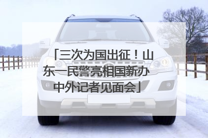 三次为国出征！山东一民警亮相国新办中外记者见面会