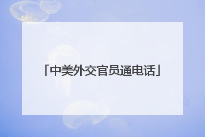 中美外交官员通电话