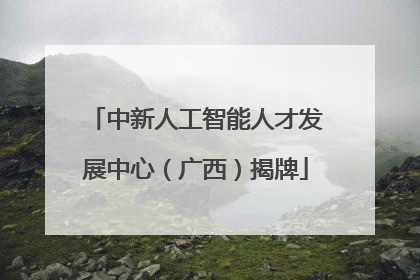中新人工智能人才发展中心（广西）揭牌