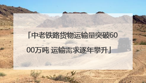 中老铁路货物运输量突破6000万吨 运输需求逐年攀升