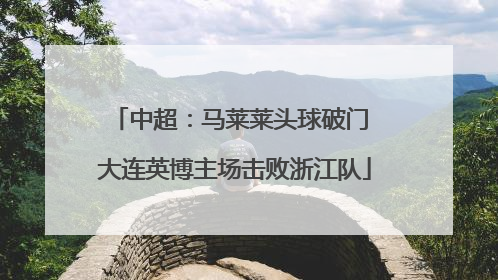 中超：马莱莱头球破门 大连英博主场击败浙江队