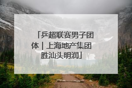 乒超联赛男子团体｜上海地产集团胜汕头明润