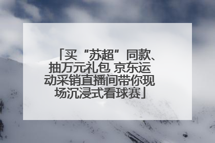 买“苏超”同款、抽万元礼包 京东运动采销直播间带你现场沉浸式看球赛