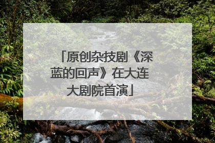 原创杂技剧《深蓝的回声》在大连大剧院首演