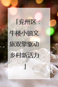 兖州区：牛楼小镇文旅双擎驱动乡村新活力