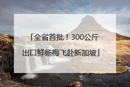 全省首批！300公斤出口鲜杨梅飞赴新加坡