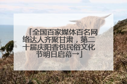 全国百家媒体百名网络达人齐聚甘肃，第二十届庆阳香包民俗文化节明日启幕→