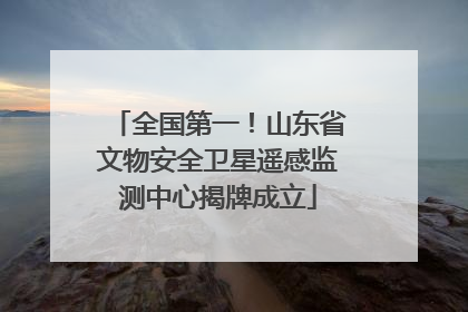全国第一！山东省文物安全卫星遥感监测中心揭牌成立