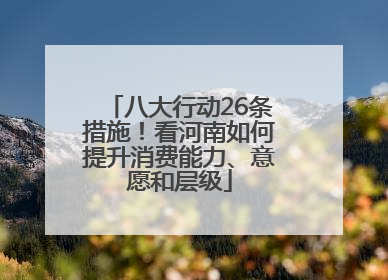 八大行动26条措施！看河南如何提升消费能力、意愿和层级
