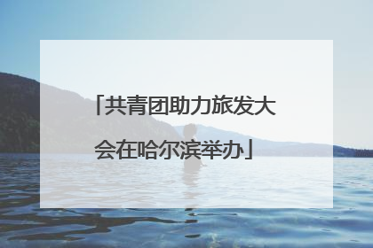 共青团助力旅发大会在哈尔滨举办