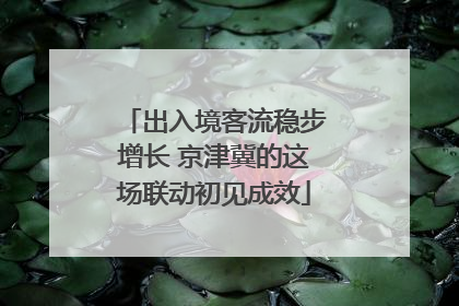 出入境客流稳步增长 京津冀的这场联动初见成效