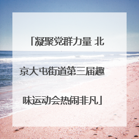 凝聚党群力量 北京大屯街道第三届趣味运动会热闹非凡