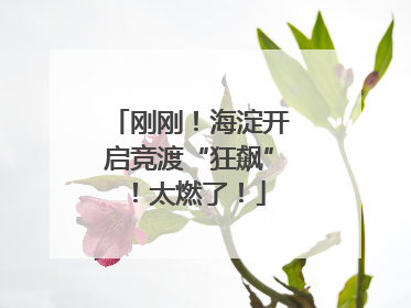 刚刚！海淀开启竞渡“狂飙”！太燃了！