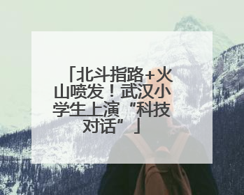 北斗指路+火山喷发！武汉小学生上演“科技对话”