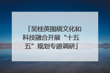 吴桂英围绕文化和科技融合开展“十五五”规划专题调研