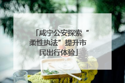 咸宁公安探索“柔性执法”提升市民出行体验