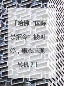 哈佛“国际禁招令”被叫停，事态出现转机？