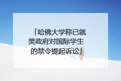 哈佛大学称已就美政府对国际学生的禁令提起诉讼