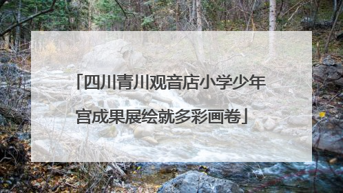四川青川观音店小学少年宫成果展绘就多彩画卷