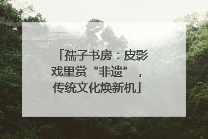 孺子书房：皮影戏里赏“非遗”，传统文化焕新机