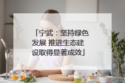 宁武：坚持绿色发展 推进生态建设取得显著成效